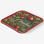 フェスティバルクリスマスススススクエア紙プレート ペーパープレート (傾斜あり)