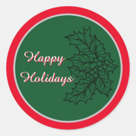 フェスティバルクリスマスステッカー ラウンドシール