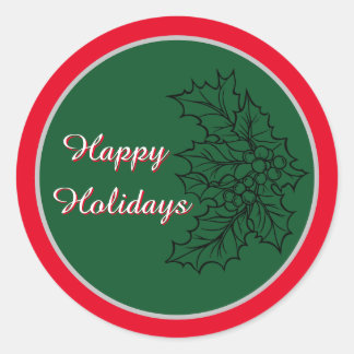 フェスティバルクリスマスステッカー ラウンドシール