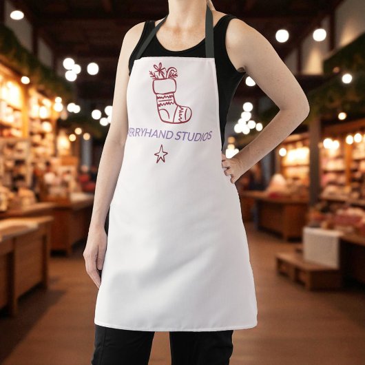 フェスティバルクリスマスストッキングアーティザンホリデイ エプロン