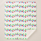 フェスティバルクリスマスストリングライト シェルパブランケット (正面)