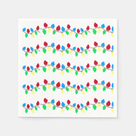 フェスティバルクリスマスストリングライト スタンダードカクテルナプキン