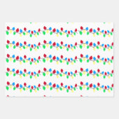 フェスティバルクリスマスストリングライト ラッピングペーパーシート (正面)