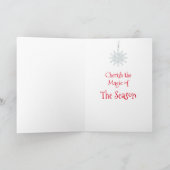 フェスティバルクリスマススノーグローブウィンターワンダーランド シーズンカード (内部)