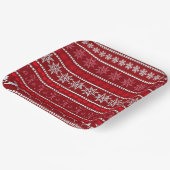 フェスティバルクリスマススノーフレークパターン ペーパープレート (傾斜あり)