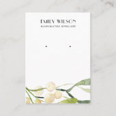 フェスティバルクリスマススノーベリースタッドイヤリングディスプレイ 名刺 (正面)