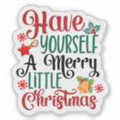 フェスティバルクリスマススピリットシールデザイン シール (正面)