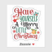 フェスティバルクリスマススピリットシールデザイン シール (シート)