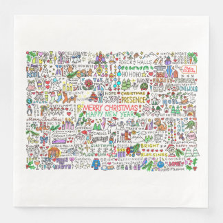 フェスティバルクリスマススピリットナプキンス