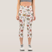 フェスティバルクリスマスセーターと帽子のパターン カプリレギンス (正面)