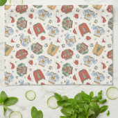 フェスティバルクリスマスセーターと帽子のパターン キッチンタオル (折り畳み)