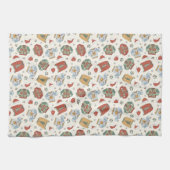 フェスティバルクリスマスセーターと帽子のパターン キッチンタオル (横)