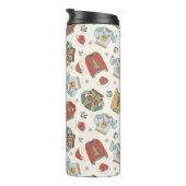 フェスティバルクリスマスセーターと帽子のパターン タンブラー (回転右)