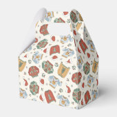 フェスティバルクリスマスセーターと帽子のパターン フェイバーボックス (裏面サイド)