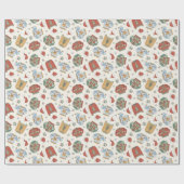 フェスティバルクリスマスセーターと帽子のパターン ラッピングペーパー (フラット)