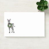 フェスティバルクリスマスゼブラレッドグリーンホリーリース ポストイット (オフィス)