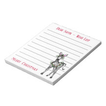 フェスティバルクリスマスゼブラ，サンタのウィッシュリスト注