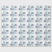 フェスティバルクリスマスタイルビーチマーメイド ラッピングペーパー (フラット)