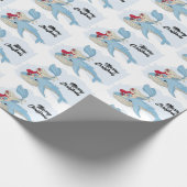 フェスティバルクリスマスタイルビーチマーメイド ラッピングペーパー (角)