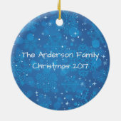 フェスティバルクリスマスダシュンドッグ セラミックオーナメント (裏面)