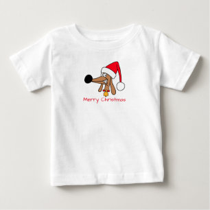フェスティバルクリスマスダシュンドッグ ベビーTシャツ