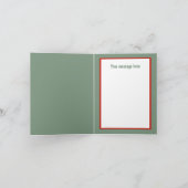 フェスティバルクリスマスチキンのカスタマイズ可能 シーズンカード (内部)