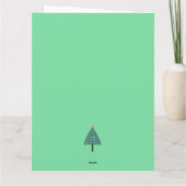 フェスティバルクリスマスツリーとライト カード (裏面)