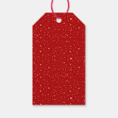 フェスティバルクリスマスツリーのウィッカーバスケットクリスマス ギフトタグ (裏面)