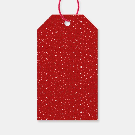 フェスティバルクリスマスツリーのウィッカーバスケットクリスマス ギフトタグ (裏面)