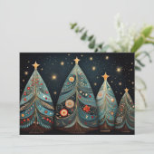 フェスティバルクリスマスツリーのグリーティングカード シーズンカード (スタンド正面)