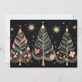 フェスティバルクリスマスツリーのグリーティングカード シーズンカード