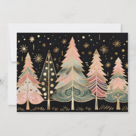 フェスティバルクリスマスツリーのグリーティングカード シーズンカード