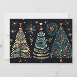 フェスティバルクリスマスツリーのグリーティングカード シーズンカード