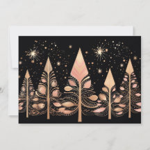 フェスティバルクリスマスツリーのグリーティングカード