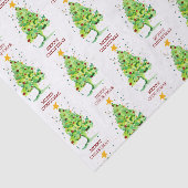 フェスティバルクリスマスツリーの水色 薄葉紙 (詳細)