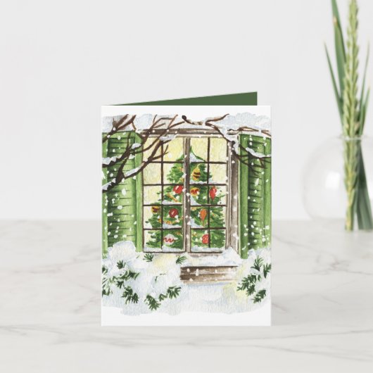 フェスティバルクリスマスツリーウィンドウ追加文字 シーズンカード (正面)