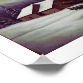 フェスティバルクリスマスツリーウォールアート ポスター (角)