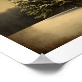 フェスティバルクリスマスツリーウォールアート ポスター (角)