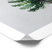 フェスティバルクリスマスツリーウォールアート ポスター (角)