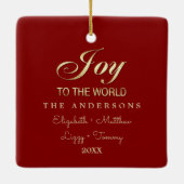 フェスティバルクリスマスツリーカスタム休日 セラミックオーナメント (裏面)