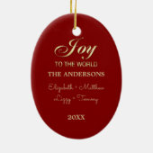 フェスティバルクリスマスツリーカスタム セラミックオーナメント (裏面)