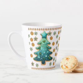 フェスティバルクリスマスツリークッキー カフェラテマグ