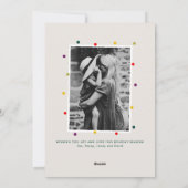 フェスティバルクリスマスツリーコラージフォトカード シーズンカード (裏面)