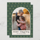 フェスティバルクリスマスツリーズアーチフォト シーズンカード (正面/裏面)