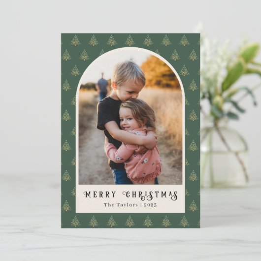 フェスティバルクリスマスツリーズアーチフォト シーズンカード (スタンド正面)