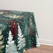 フェスティバルクリスマスツリーズウィンタースノーホリデー テーブルクロス (インサイチュ)