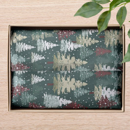 フェスティバルクリスマスツリーズウィンタースノーホリデー 薄葉紙