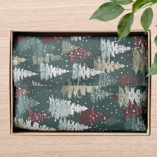 フェスティバルクリスマスツリーズウィンタースノーホリデー 薄葉紙