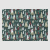フェスティバルクリスマスツリーズウィンタースノーホリデー 薄葉紙 (正面)