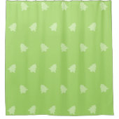 フェスティバルクリスマスツリーズホリデーパターン シャワーカーテン (正面)